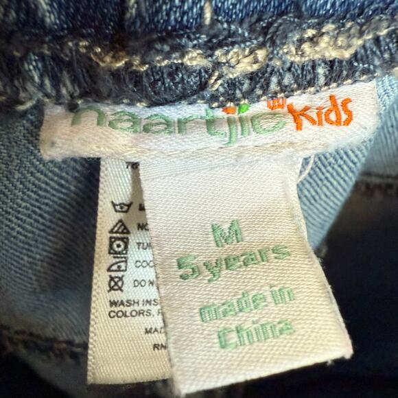 naartjie Girls Jeans Sz 5 Elastic Waist Lightweight Light Wash Blue Denim - Picture 6 of 6